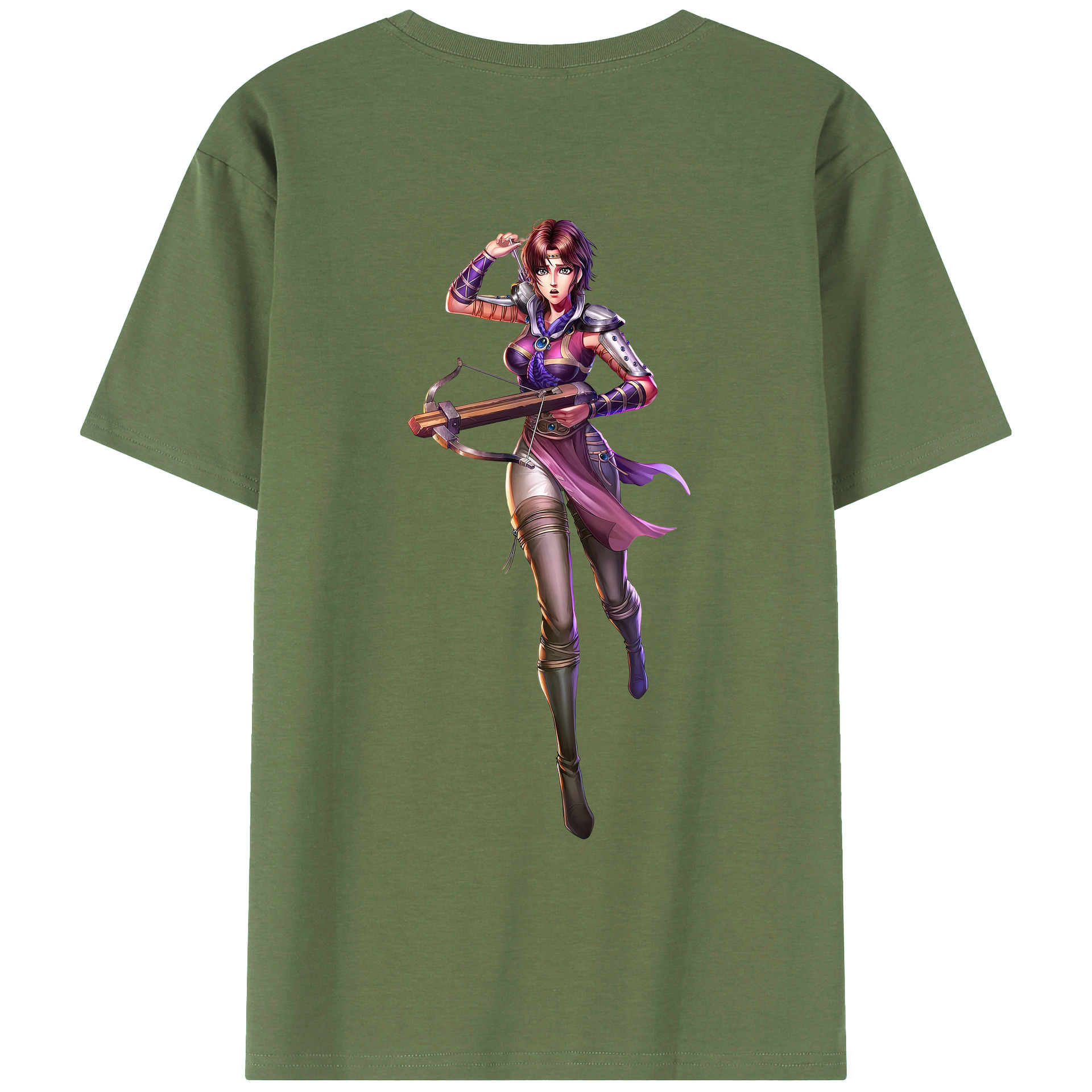 （画像用） 北斗の拳 Fist of the North Star 綿100％ メンズ半袖Tシャツ（バックプリント） 通気性